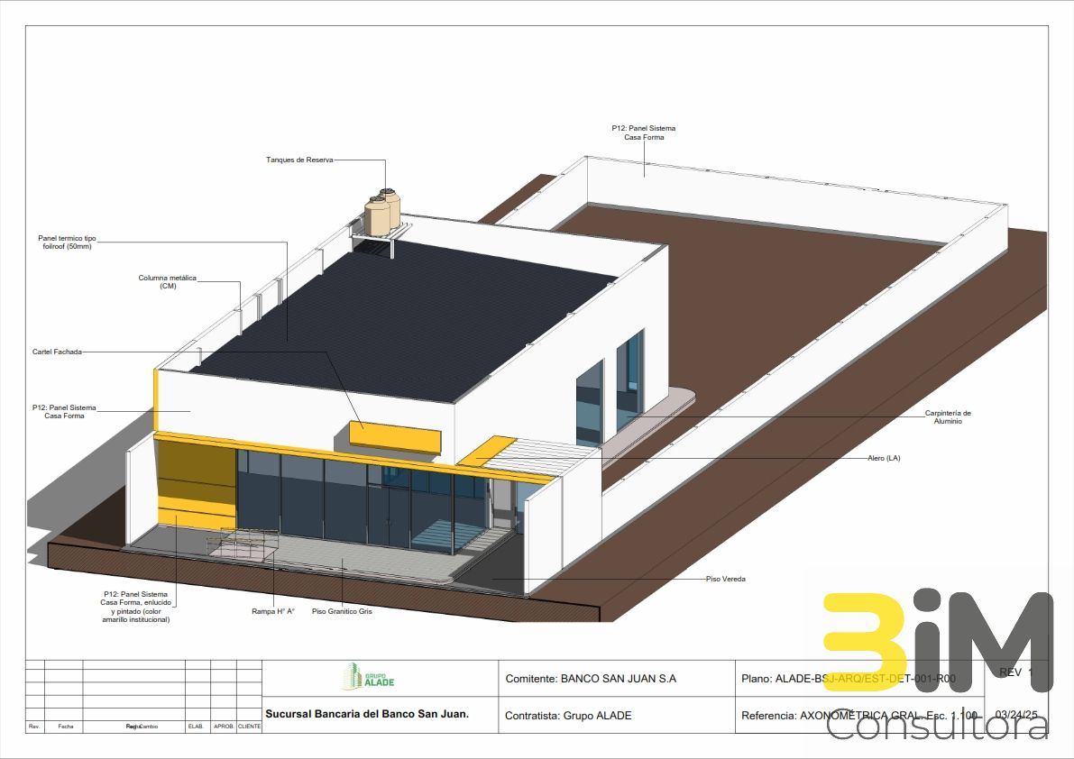 Modelos BIM Sucursal Bancaria